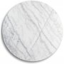 SOHO ruokapyt 105 cm - Mattamusta ristijalka / Vaalea marmori