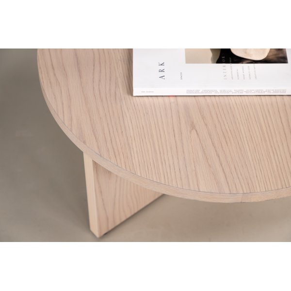 Melker sohvapöytä Ø85 cm- Whitewash Melker sohvapöytä Ø85 cm- Whitewash