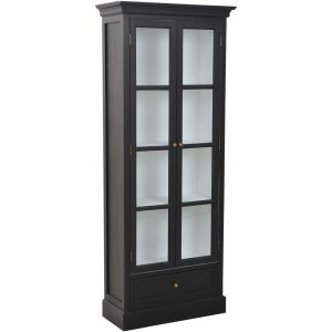 Holmby-vitriinikaappi - Musta/valkoinen Holmby-vitriinikaappi - Musta/valkoinen