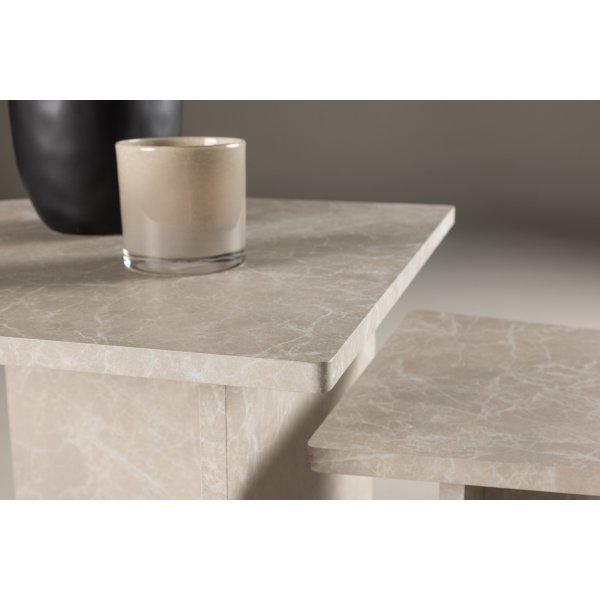 Sala sohvapyt 40/60 x 40/60 cm - Beige marmorinen look