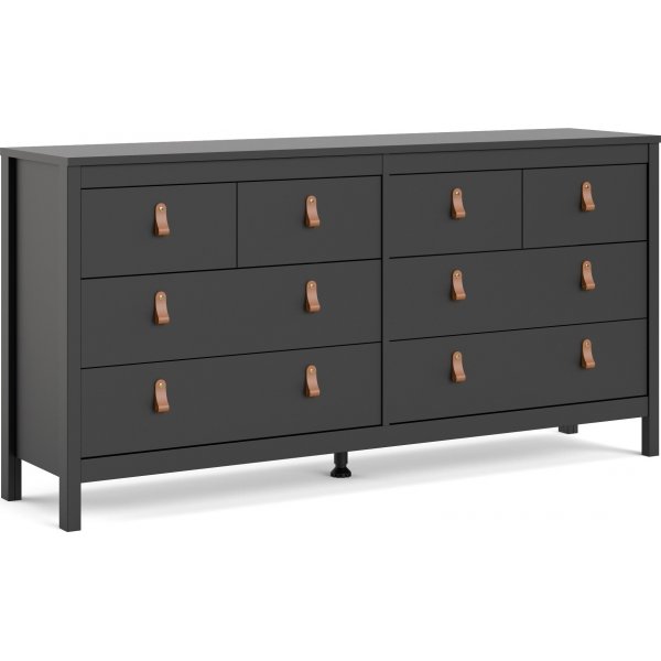 Madrid lipasto 160 cm leve - Musta