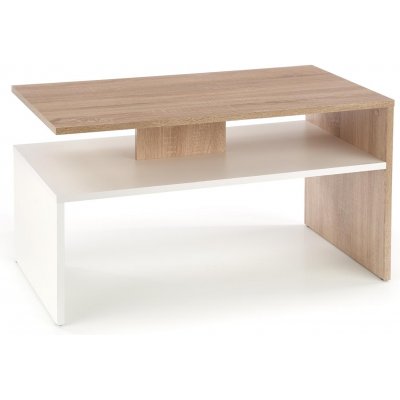 Basheer sohvapöytä 90 x 50 cm - Sonoma tammi/valkoinen - € -  