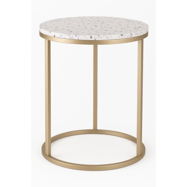 Terrazzo-sivupyt 50 cm - Terrazzo Cosmos & messinkinen accent-runko