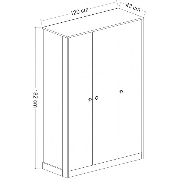 Life-vaatekaappi - valkoinen Life-vaatekaappi - valkoinen