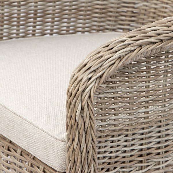 Ulkoryhm: 8 tuolia ja ruokapyt 230 x 100 cm rottinki - Menton/Mercury