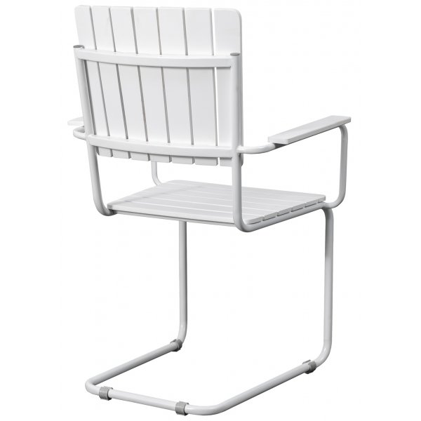 Holmö-tuoli käsinojilla - Valkoinen Holmö-tuoli käsinojilla - Valkoinen
