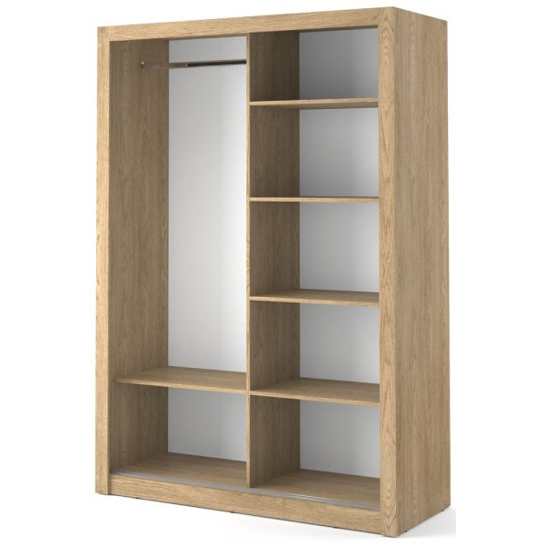 Mervyn vaatekaappi 150 - Shetlannin tammi Mervyn vaatekaappi 150 - Shetlannin tammi