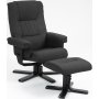 Recliner-nojatuoli Oslo rahilla - Cortina musta