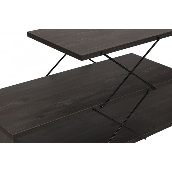 Siksak-mediapenkki - Tummanruskea Siksak-mediapenkki - Tummanruskea