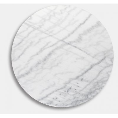 Pöytälevy Ø85 cm - Vaalea marmori