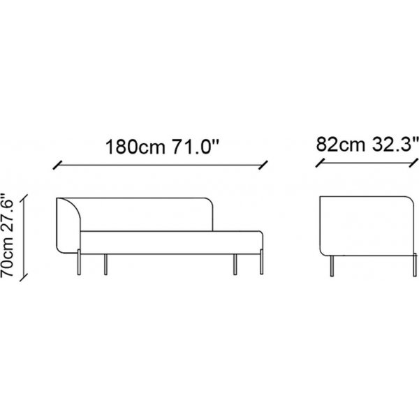 Macaroon-sohvas�nky - Puuterivaaleanpunainen