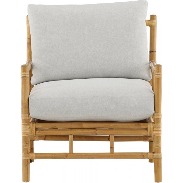 Cane nojatuoli - vaaleanharmaa/luonnollinen Cane nojatuoli - vaaleanharmaa/luonnollinen