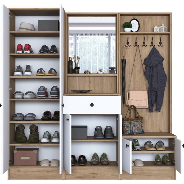 Muodikkaat aulakalusteet 180 cm - Phkin/valkoinen