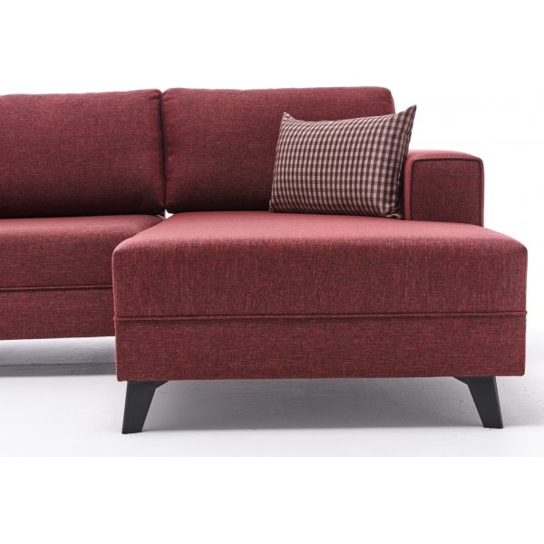 Efsun u-vuodesohva - Burgundy Efsun u-vuodesohva - Burgundy