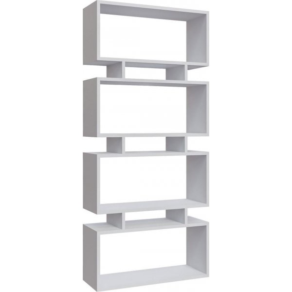 Langdon kirjahylly - valkoinen