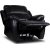 Enjoy Chicago Shkinen Recliner-nojatuoli - Musta keinonahka