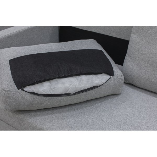 Vuodesohva 2:lle, harmaa + Huonekalujen tekstiilien puhdistus