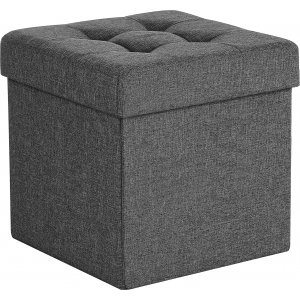 Idris-pouf säilytystilalla - Tummanharmaa Idris-pouf säilytystilalla - Tummanharmaa
