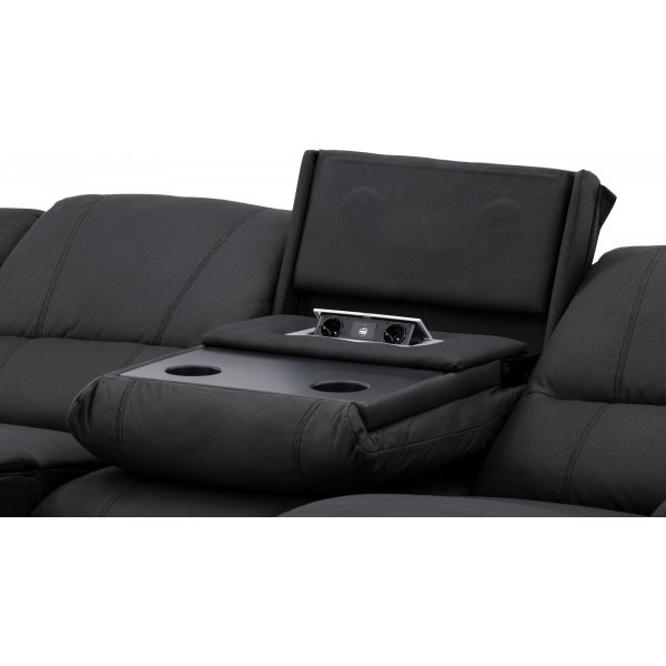 Singapore 3 istuttava lepotuoli sohva - musta Singapore 3 istuttava lepotuoli sohva - musta