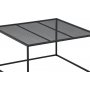 Netz sohvapyt 80 x 80 cm - Musta
