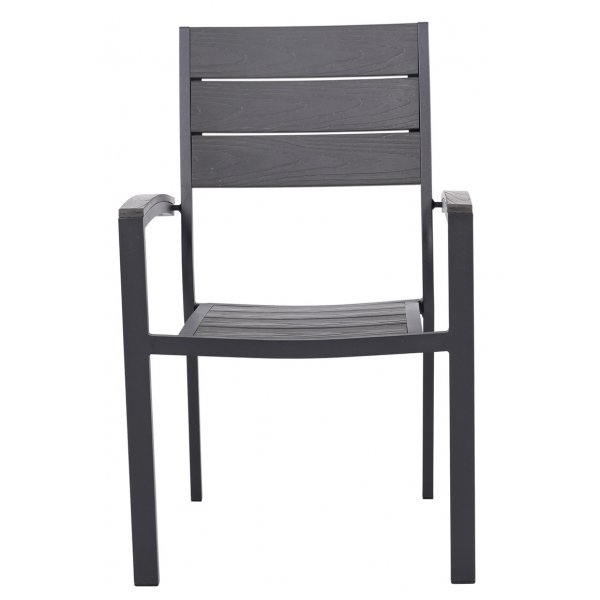 Ruokailuryhm 4 tuolilla ja ruokapydll 150 x 90 cm musta/harmaa - Las Vegas