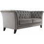 Sohva chesterfield 2-istuttava harmaa - Henry