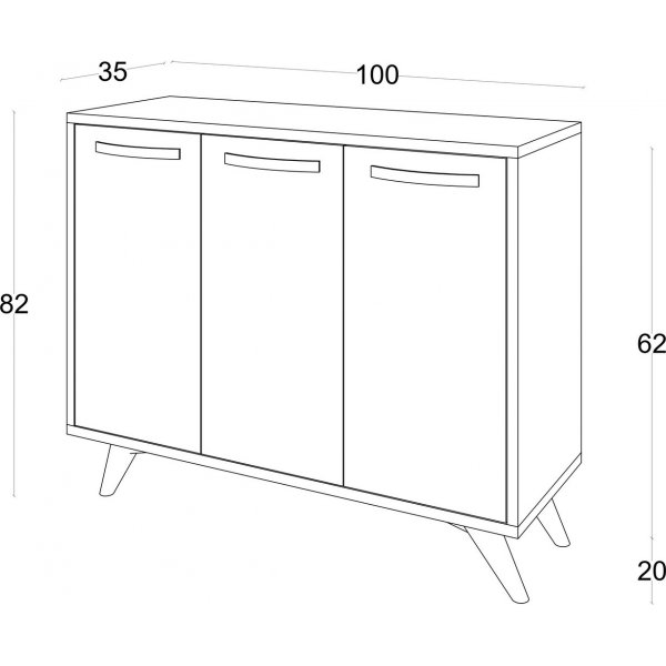 Spiffy kaappi - valkoinen