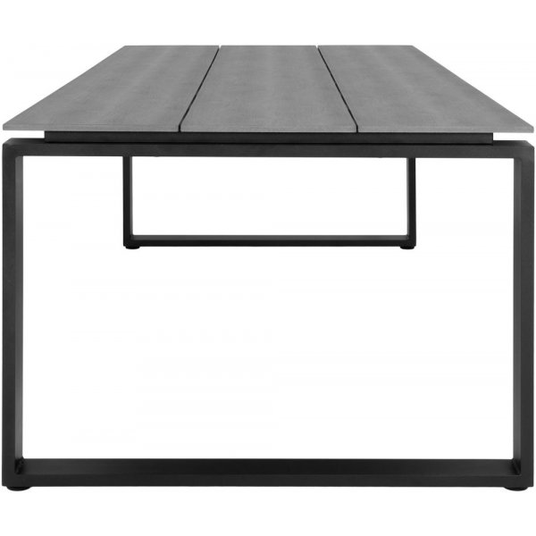 Denver ruokapöytä - Harmaa/musta - 220x100 cm Denver ruokapöytä - Harmaa/musta - 220x100 cm