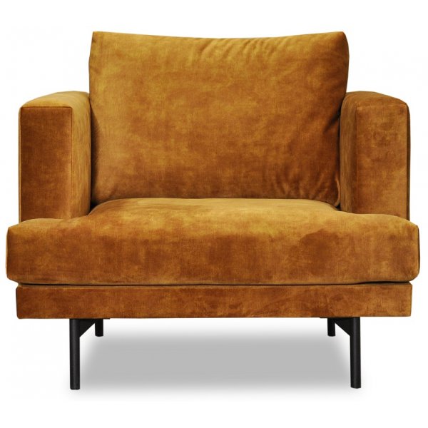 Smilla nojatuoli - Kullanruskea sametti Smilla nojatuoli - Kullanruskea sametti