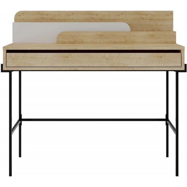 Leila kirjoituspöytä 108x60 cm - Tammi/valkoinen Leila kirjoituspöytä 108x60 cm - Tammi/valkoinen