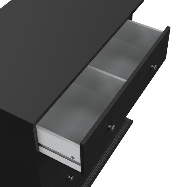 North lipasto, jossa 3 laatikkoa - Mattamusta