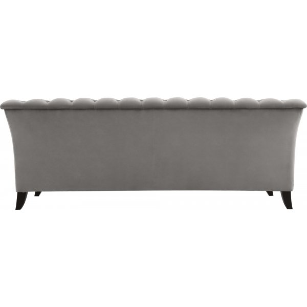 Sohva chesterfield 3-paikkainen harmaa - Henry + Huonekalujen tekstiilien puhdistus Sohva chesterfield 3-paikkainen harmaa - Henry + Huonekalujen tekstiilien puhdistus