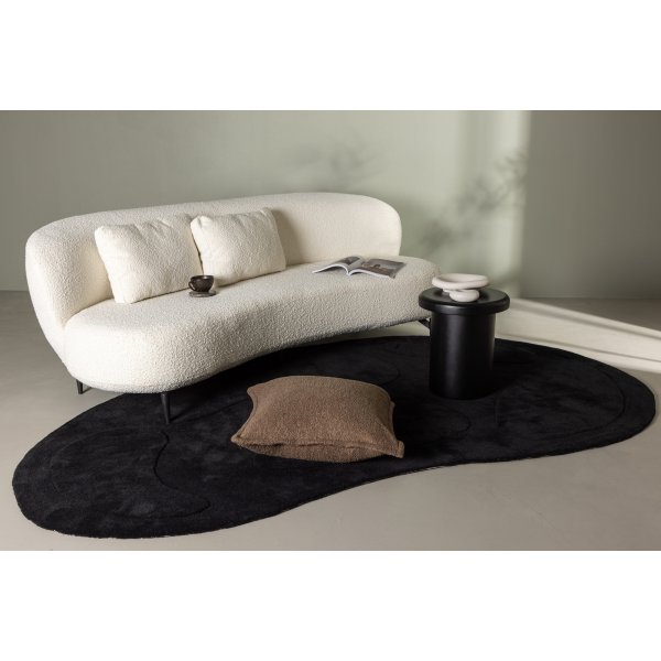 Luna 3-istuttava sohva - musta/valkoinen Luna 3-istuttava sohva - musta/valkoinen