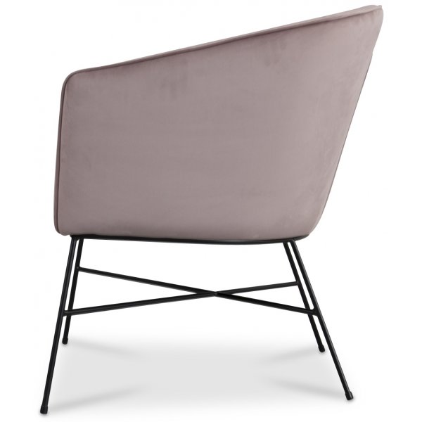 Isabelle-nojatuoli - Vaaleanpunainen (Sametti) Isabelle-nojatuoli - Vaaleanpunainen (Sametti)