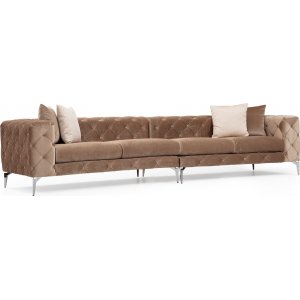 Como 4-istuttava sohva - ruskea