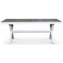 Bologna ruokapyt 200-240 cm - Valkoinen/harmaa (Aintwood)