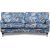 Spirit 3-istuttava kaareva Howard-sohva kukkakangasta - Eden Parrot Blue