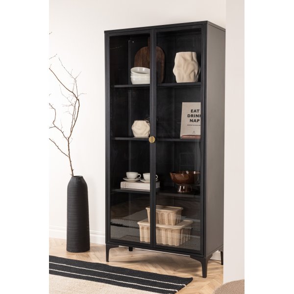 Alexanderin vitriinikaappi - musta