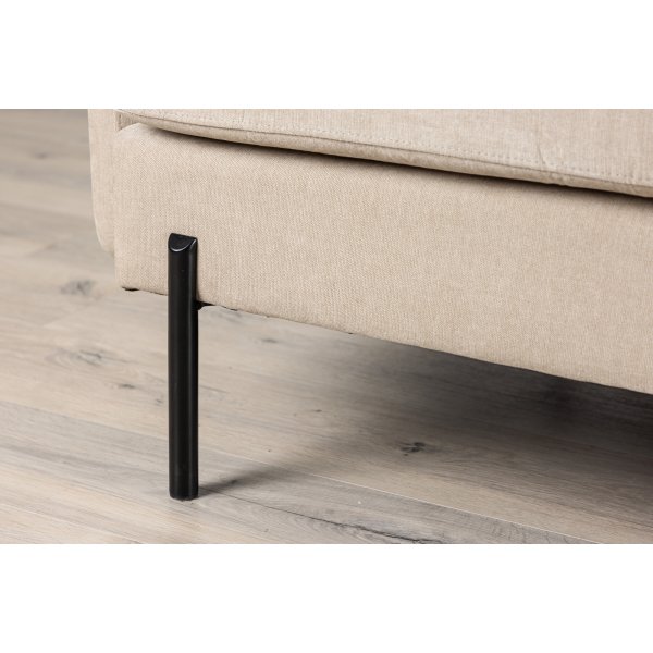 Antibes 2-istuttava sohva - beige/musta