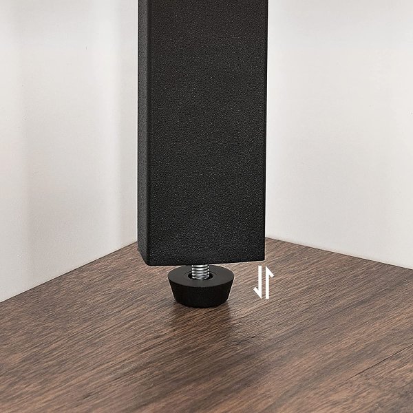 Nilla-kulmahylly 125 cm - Ruskea/musta