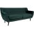 Monte 3-istuttava sohva - Tummanvihre/musta