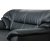 Dominic 2-istuttava sohva mustaa keinonahkaa