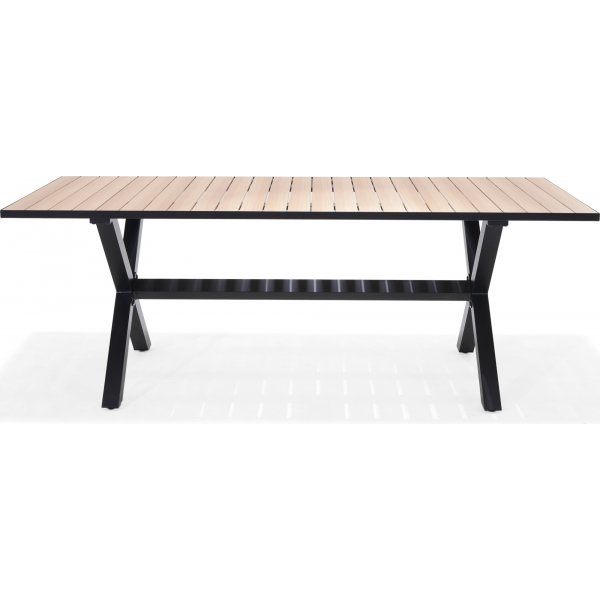 Panama ruokailuryhmä 6 - musta/tiikki Panama ruokailuryhmä 6 - musta/tiikki