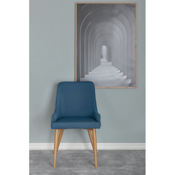 Paradis ruokapydn tuoli - Sininen/tammi